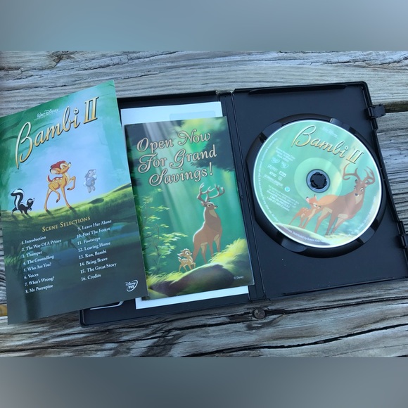 Lot 5 Disney Movies Aladdin Sequels Brave Bambi 2 Enchanted DVD Movies In Cases - Picture 6 of 8